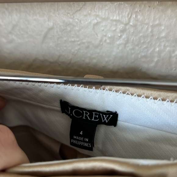 J. Crew gold satin pleated shorts - Picture 7 of 9